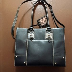 New Wilsons Leather black briefcase/laptop bag